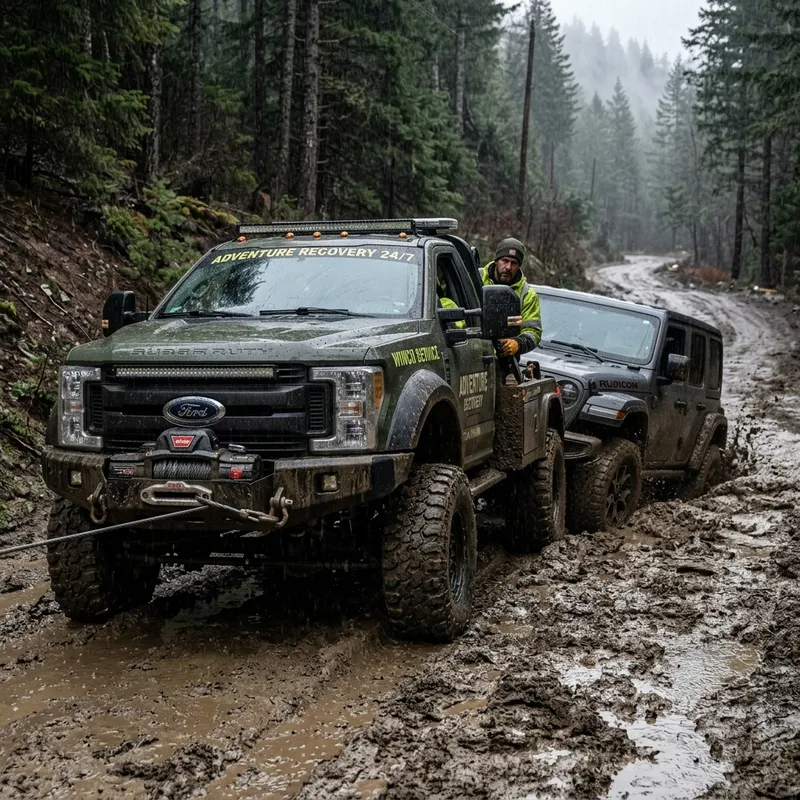 Mud Winch Recovery Service