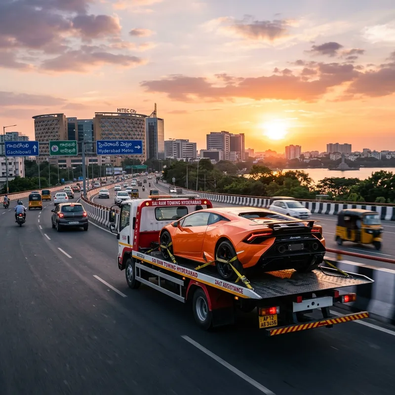 Hyderabad ORR Flatbed Towing